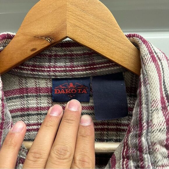 Vintage Dakota Heavyweight Work Flannel (L) - Picture 4 of 4